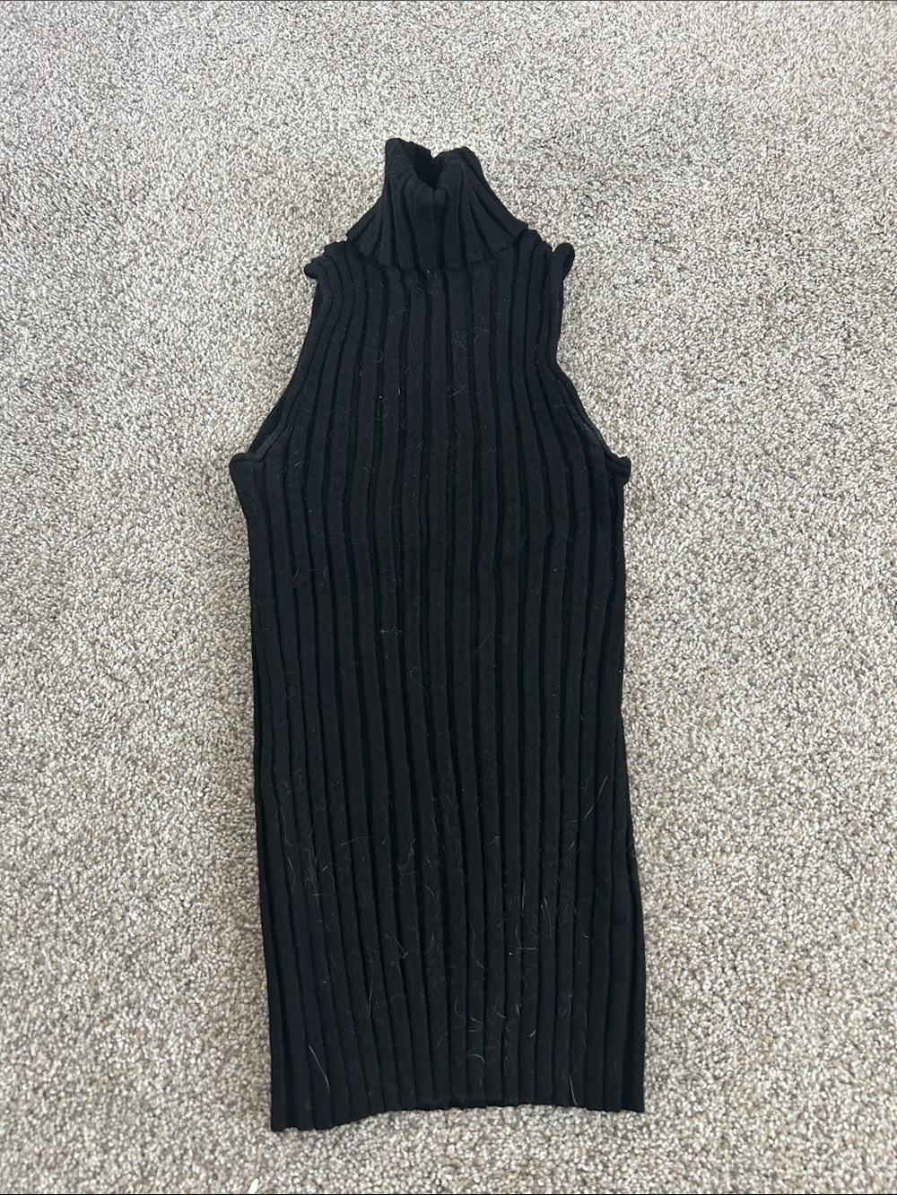 J. Crew Black Sleeveless Ribbed Top